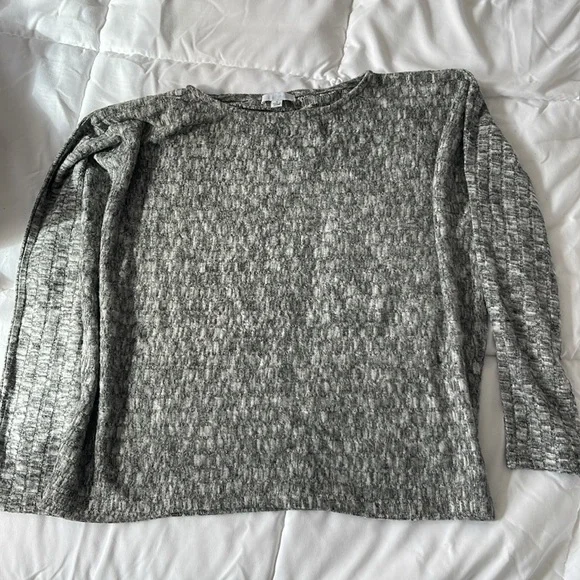 Calme by Johnny Was Grey Dolman Sleeves Cozy Top. Size S MA3 - Picture 5 of 9
